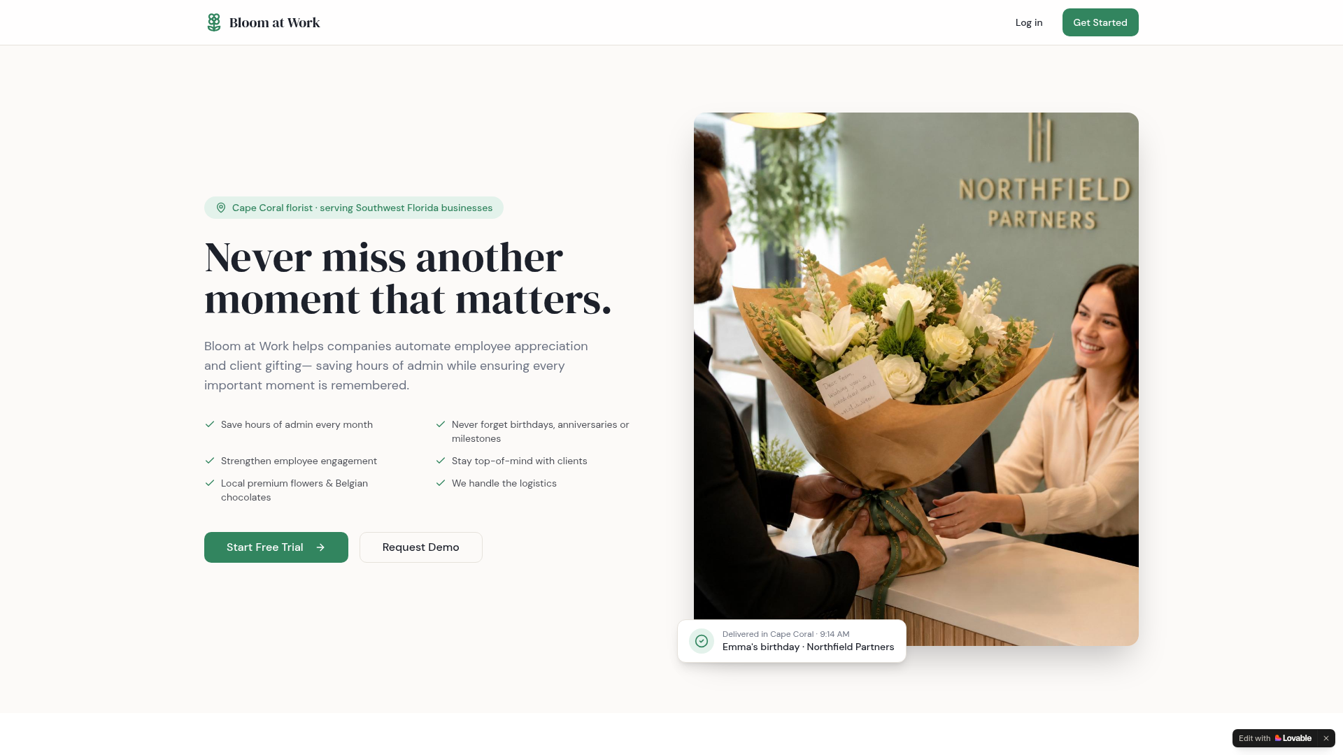 Bloom at Work — gebouwd door We Are Aigency