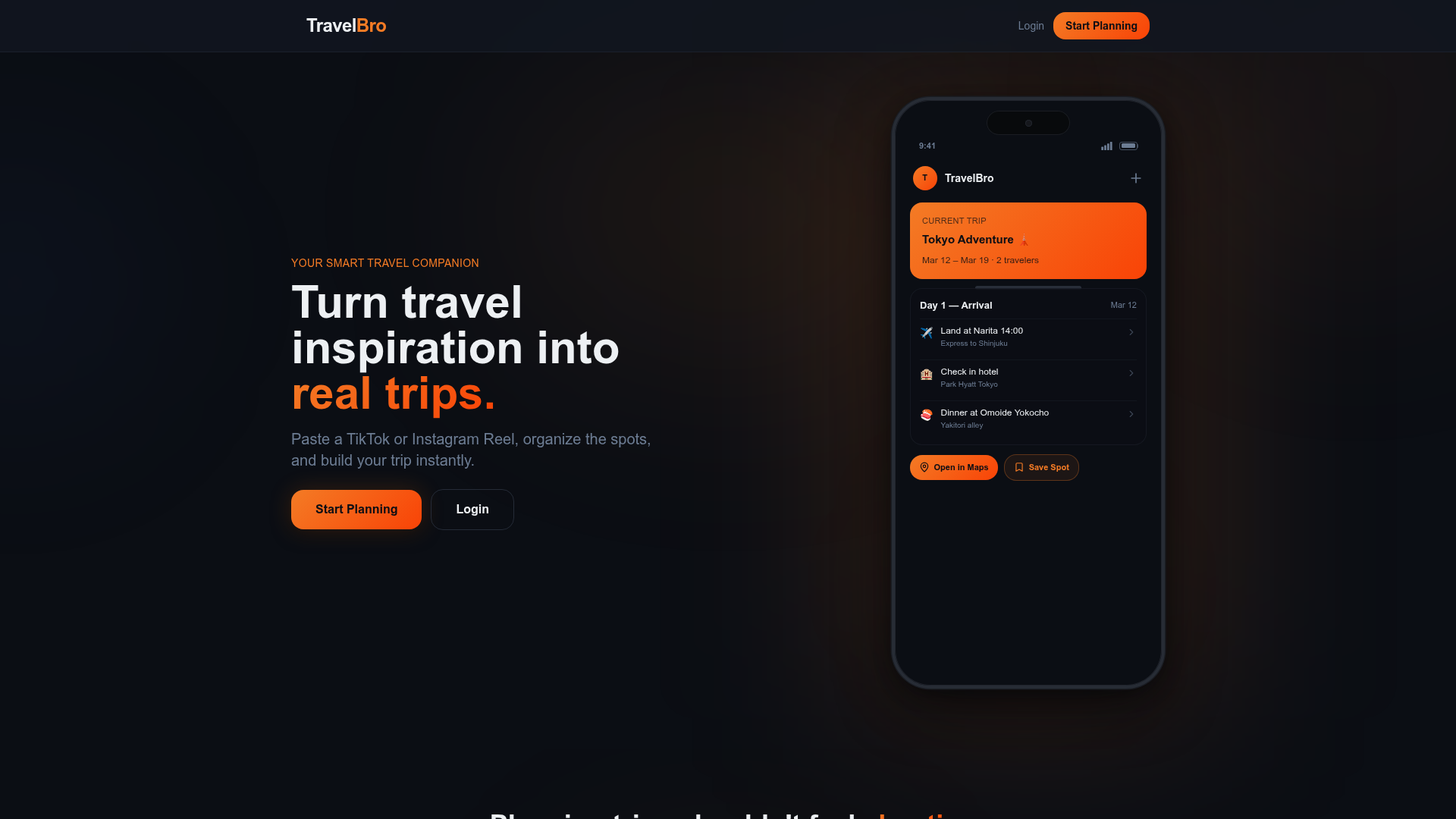 TravelBro — gebouwd door We Are Aigency